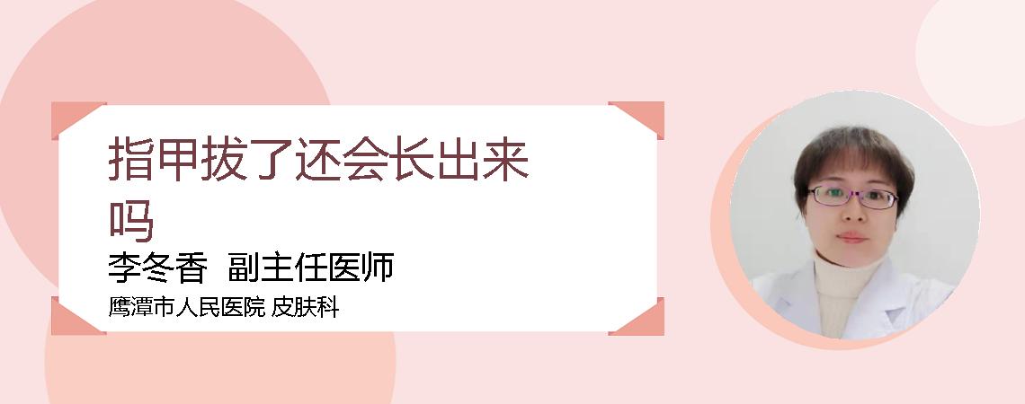 指甲拔了还会长出来吗