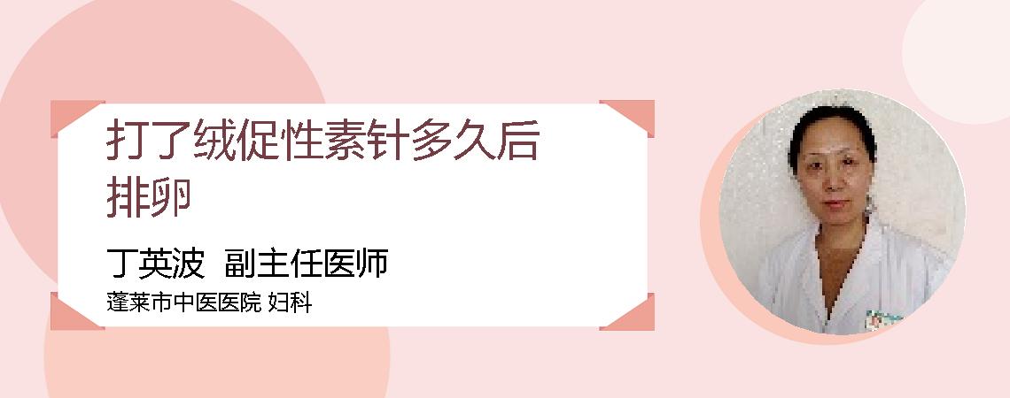 打了绒促性素针多久后排卵