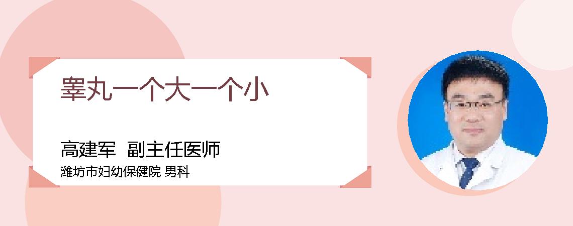 睾丸一个大一个小