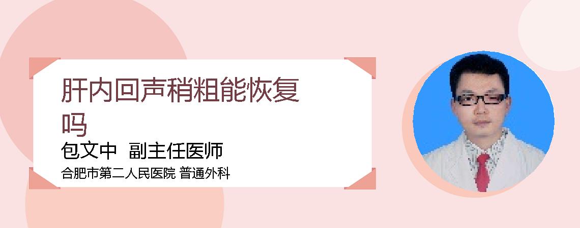 肝内回声稍粗能恢复吗