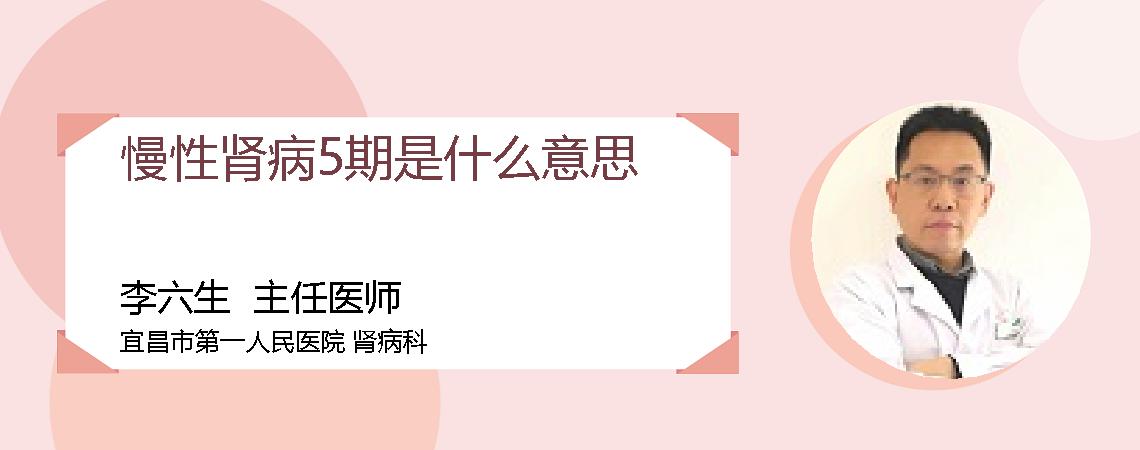 慢性肾病5期是什么意思