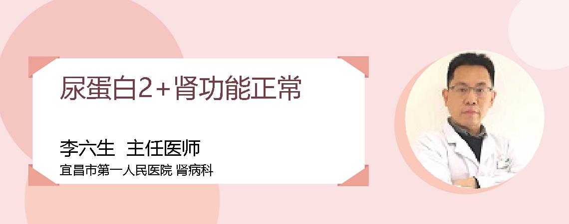 尿蛋白2+肾功能正常
