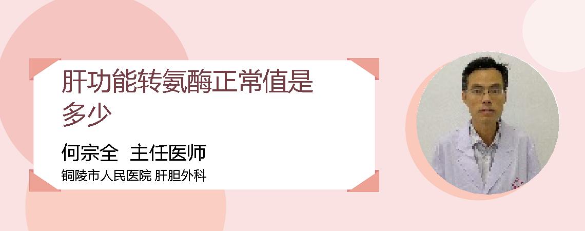 肝功能转氨酶正常值是多少