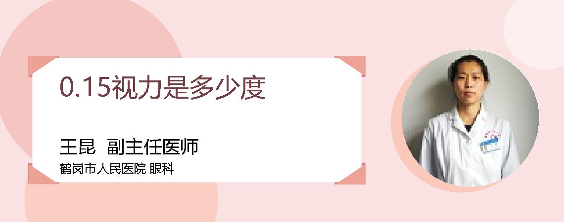 0.15视力是多少度