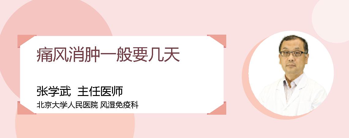 痛风消肿一般要几天