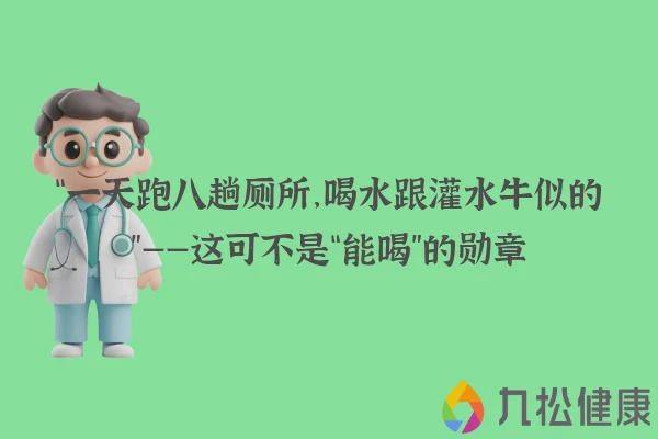 “一天跑八趟厕所，喝水跟灌水牛似的”——这可不是“能喝”的勋章